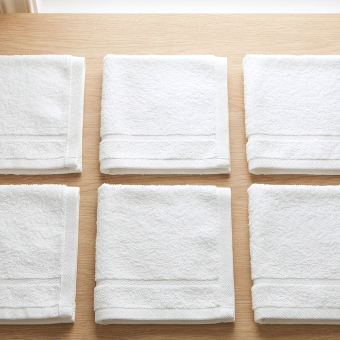 Hand Towel — white hand towel for hotels and hospitality, supplied wholesale by Formal Trading in Saudi Arabia and Bahrain. Pair.